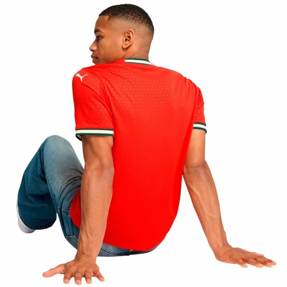 Men's Short-sleeved Football Shirt Puma Portugal Home Repl Red