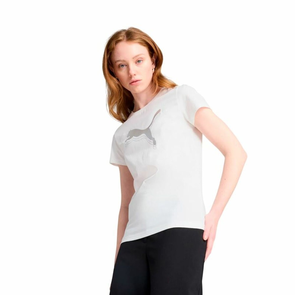 Women’s Short Sleeve T-Shirt Puma Essentials White