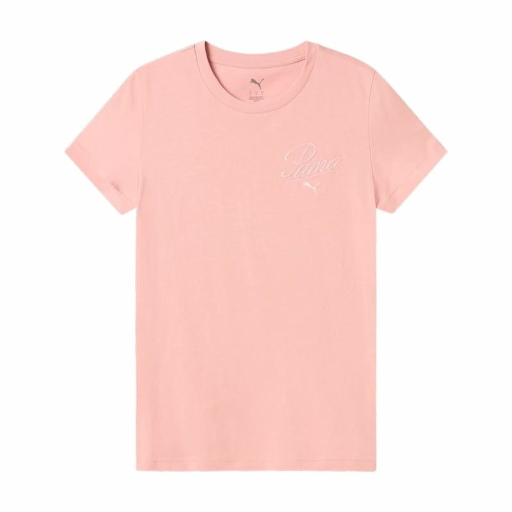 T-shirt à manches courtes femme Puma Essentials Script Rose