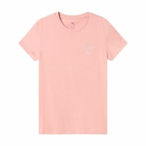 Women’s Short Sleeve T-Shirt Puma Essentials Script Pink