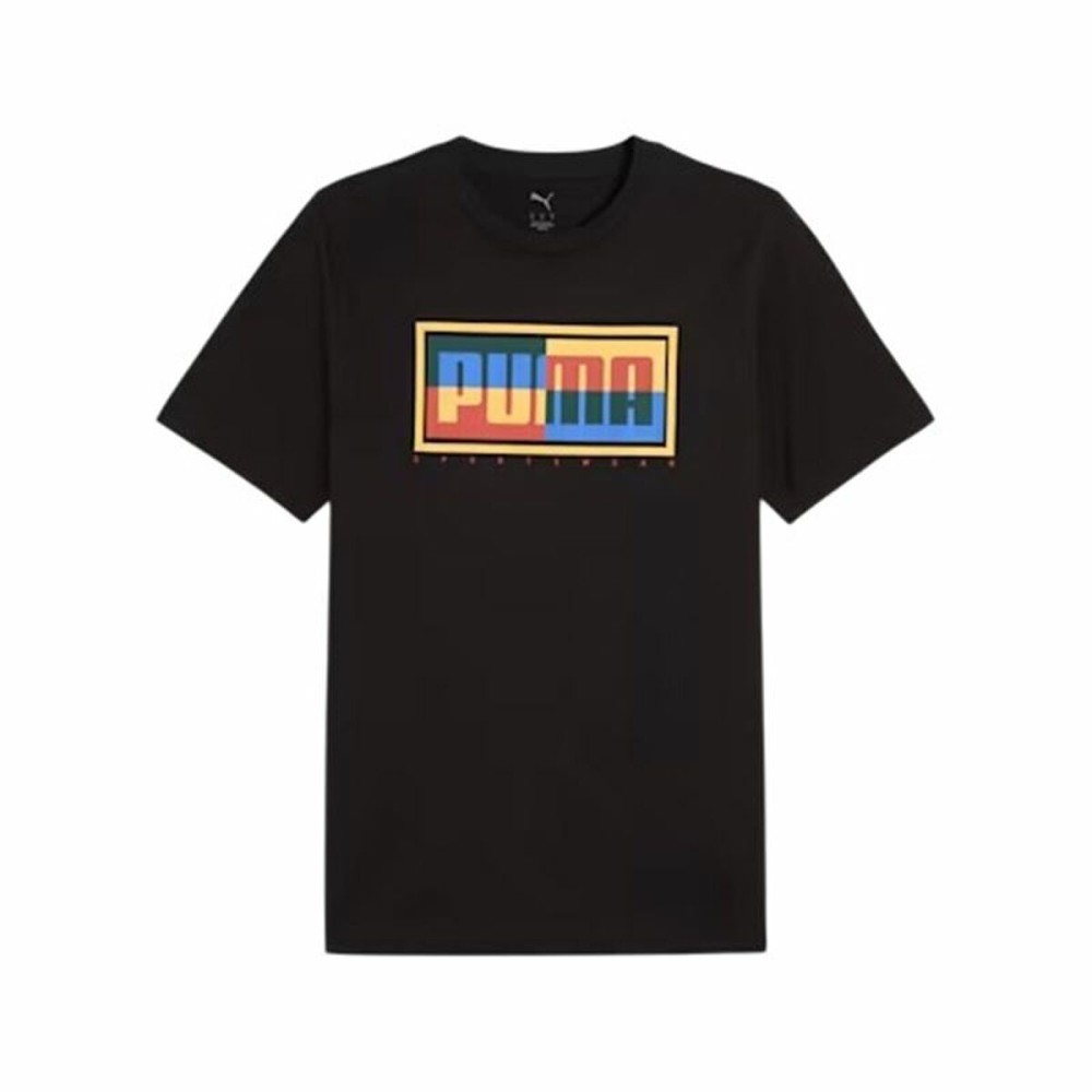 Herren Kurzarm-T-Shirt Puma Graphics Schwarz
