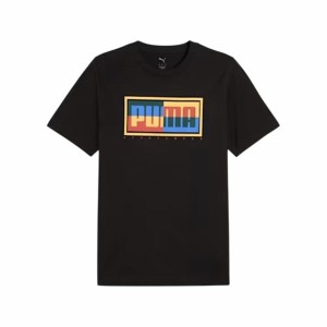 Herren Kurzarm-T-Shirt Puma Graphics Schwarz