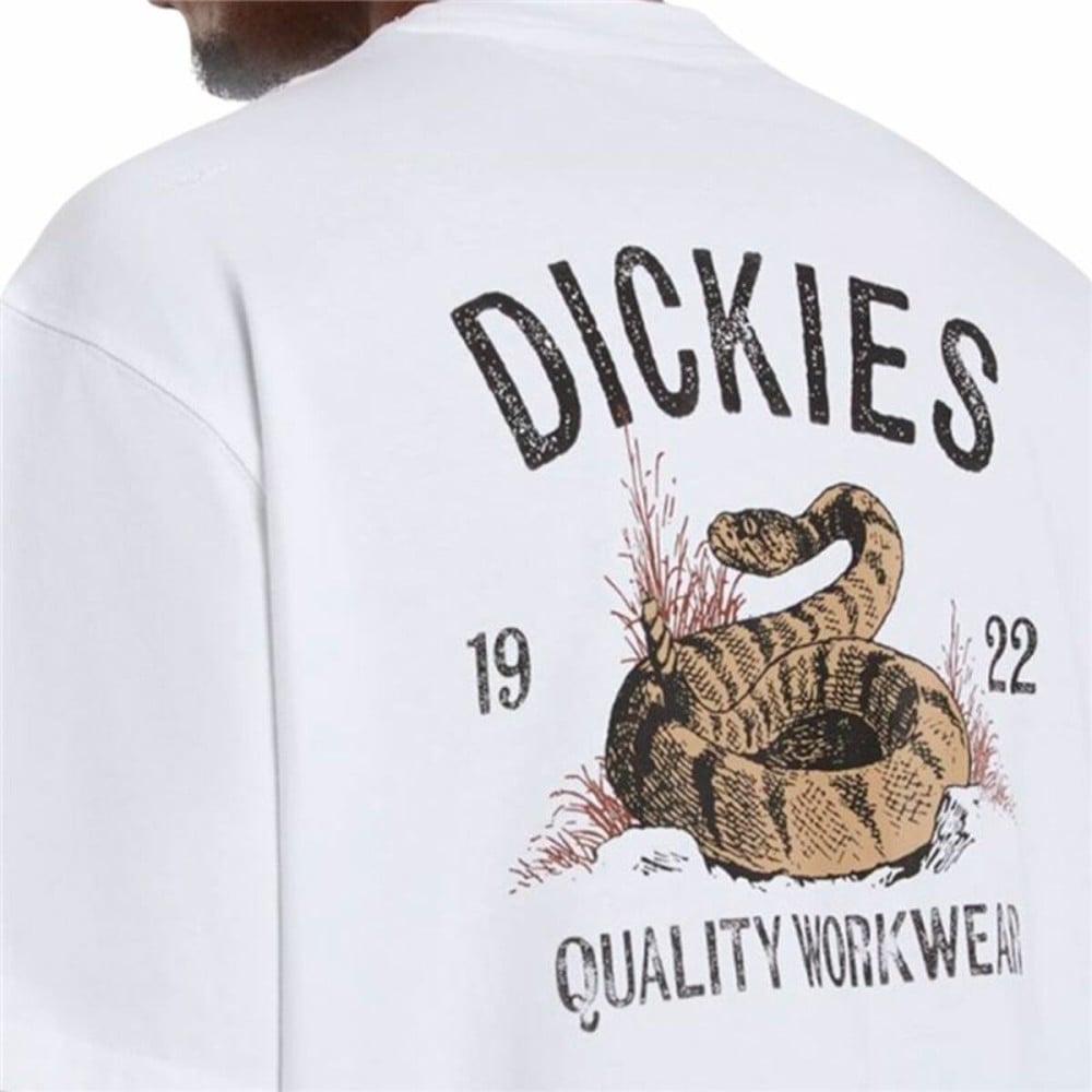 Herren Kurzarm-T-Shirt Dickies Dickies Snake Ss Tee Weiß