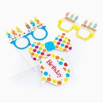 Accessoires d'Anniversaire pour Photos Amusantes Th3 Party (Pack de 5)