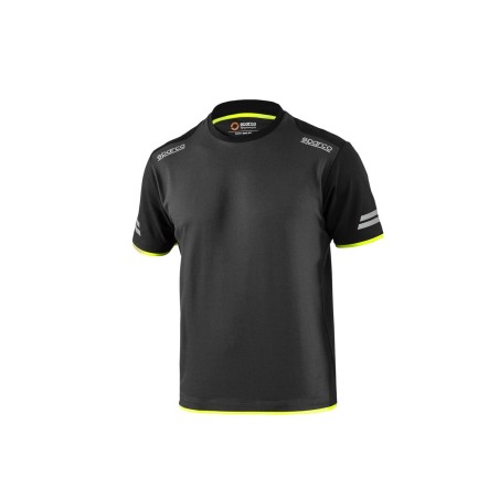 T-shirt à manches courtes homme Sparco TW Jaune Gris S