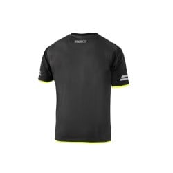 Herren Kurzarm-T-Shirt Sparco TW Gelb Grau S