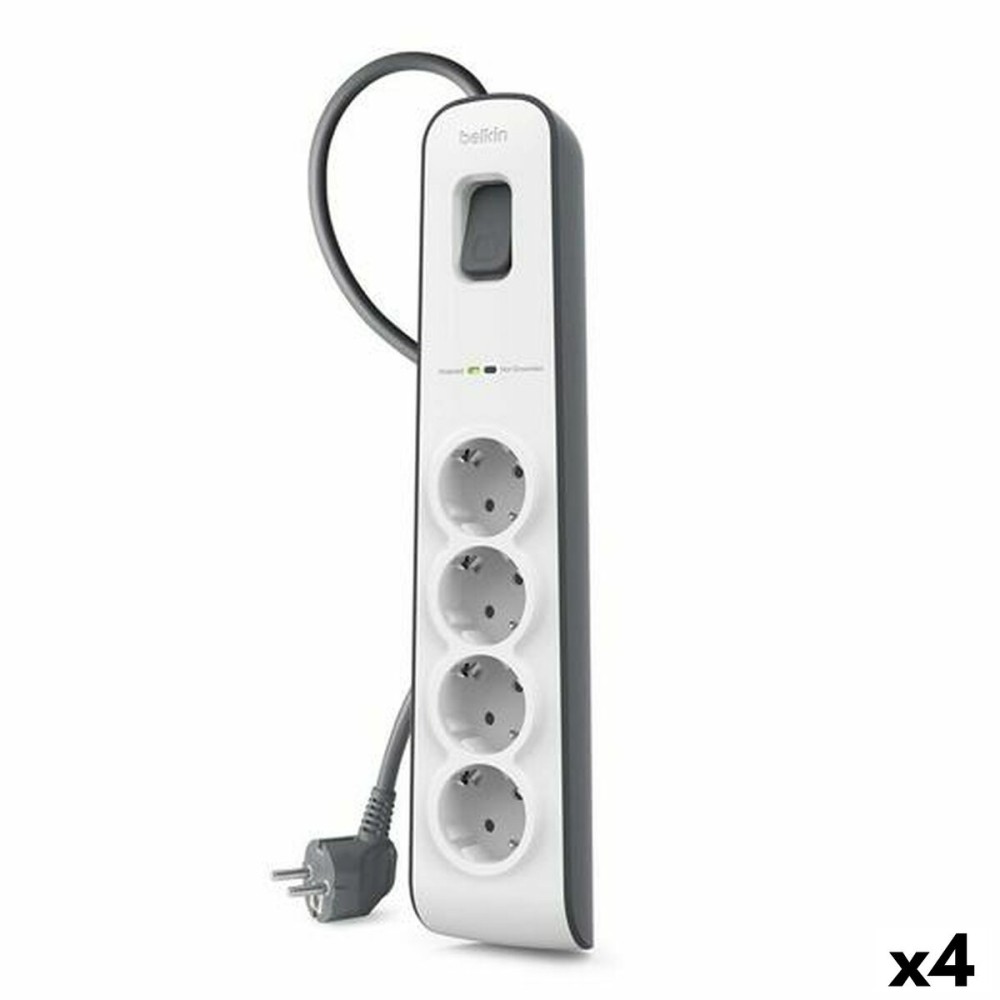 Steckdosenleiste mit 4 Steckdosen mit Schalter Belkin (2 m)