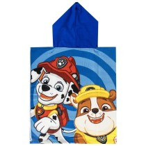 Serviette poncho avec capuche The Paw Patrol Bleu 50 x 115 cm