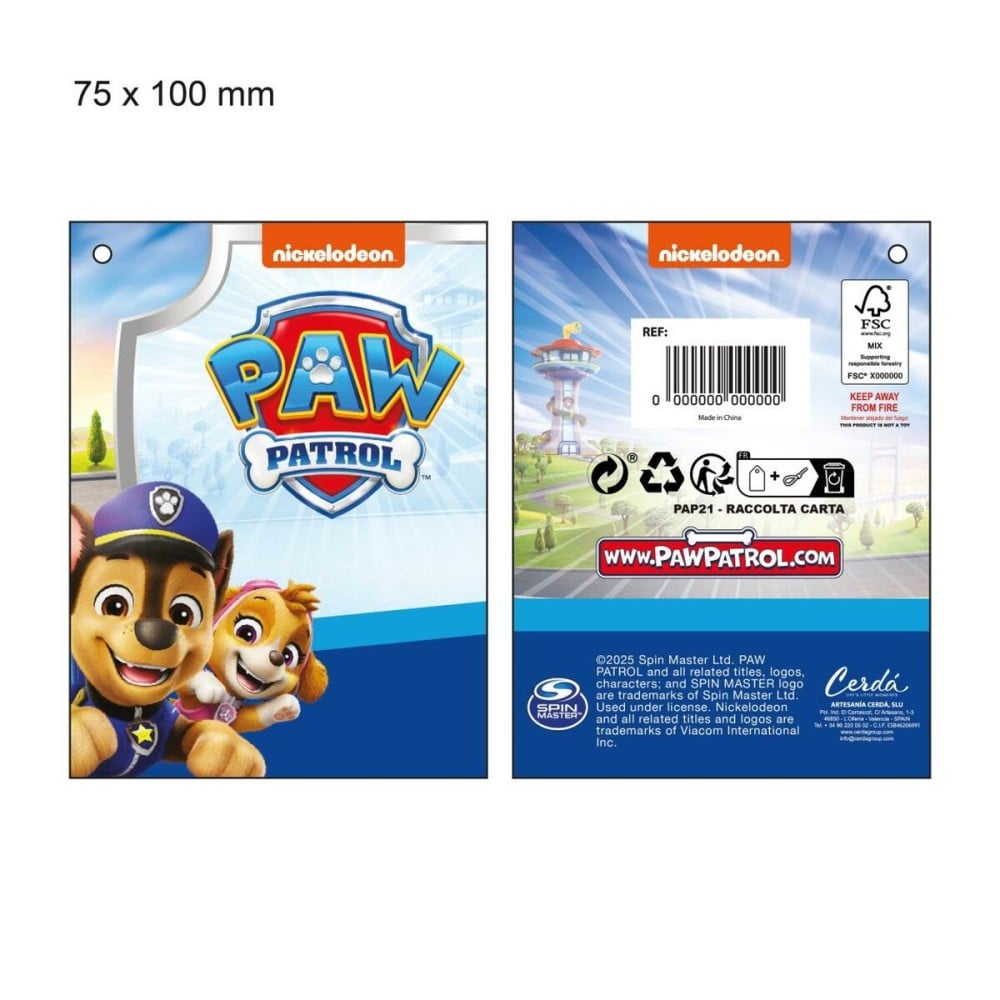 Serviette poncho avec capuche The Paw Patrol Bleu 50 x 115 cm