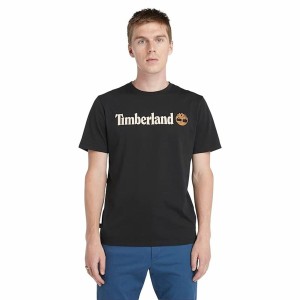 Herren Kurzarm-T-Shirt Timberland Kennebec River Schwarz