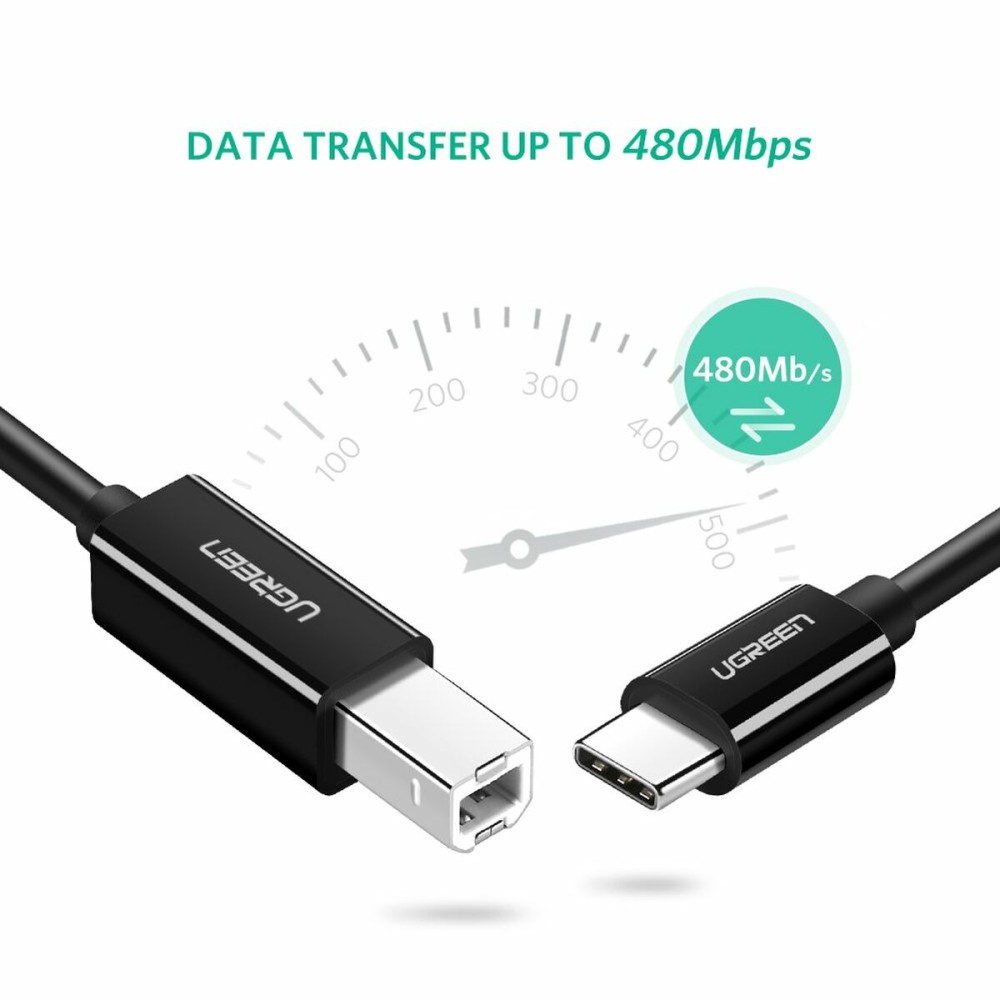 USB 2.0 A to Mini USB B Cable Ugreen 50446 Black 2 m
