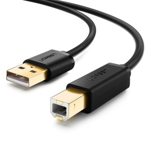 USB 2.0 A zu USB-B-Kabel Ugreen 10351 Schwarz 3 m