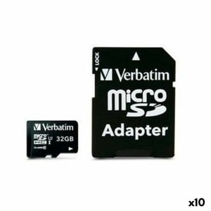 Carte Mémoire SDHC Verbatim 32 GB (10 Unités)