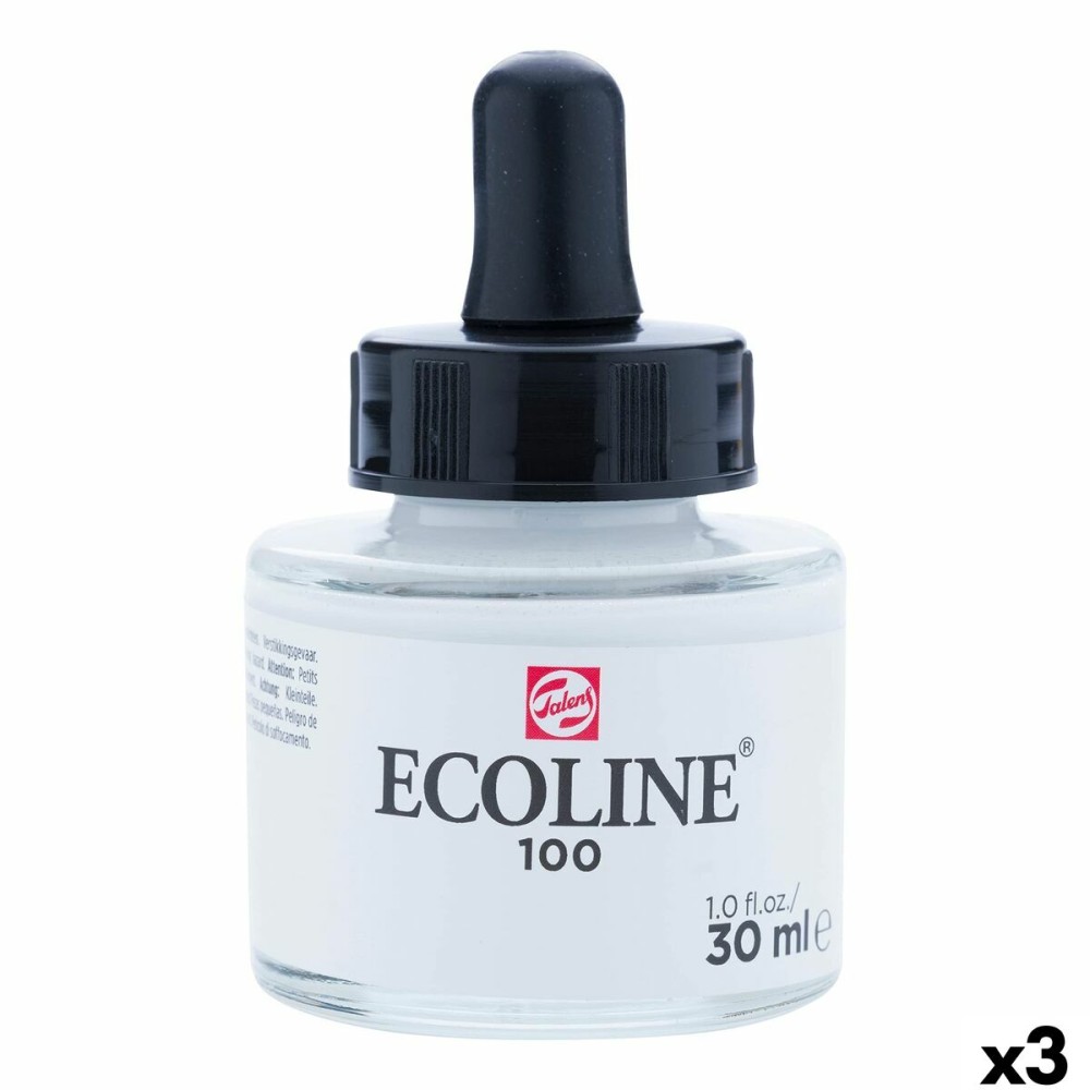 Wasserfarben Talens Ecoline Weiß 30 ml (3 Stück)