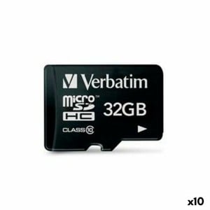 Carte Mémoire SDHC Verbatim 32 GB (10 Unités)