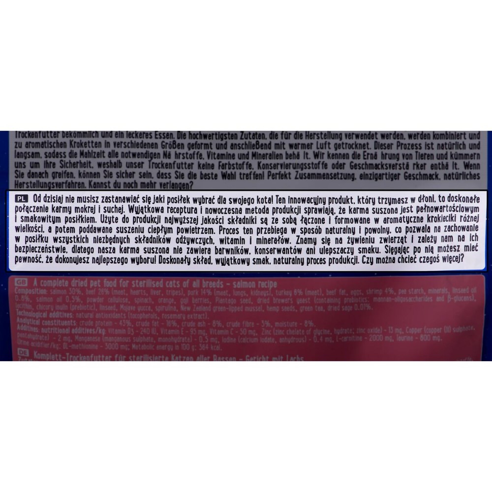 Cat food Dolina Noteci 8533 Salmon Fish 1 kg