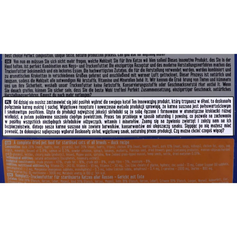 Cat food Dolina Noteci 8534 Duck 1 kg