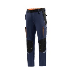 Long Sports Trousers Sparco Tech TW Dark blue Orange