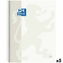 Notizbuch Oxford CLASSIC EUROPEANBOOK Weiß A4 80 Blatt (5 Stück)