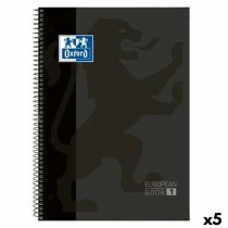 Book of Rings Oxford CLASSIC EUROPEANBOOK Black A4 80 Sheets (5 Units)