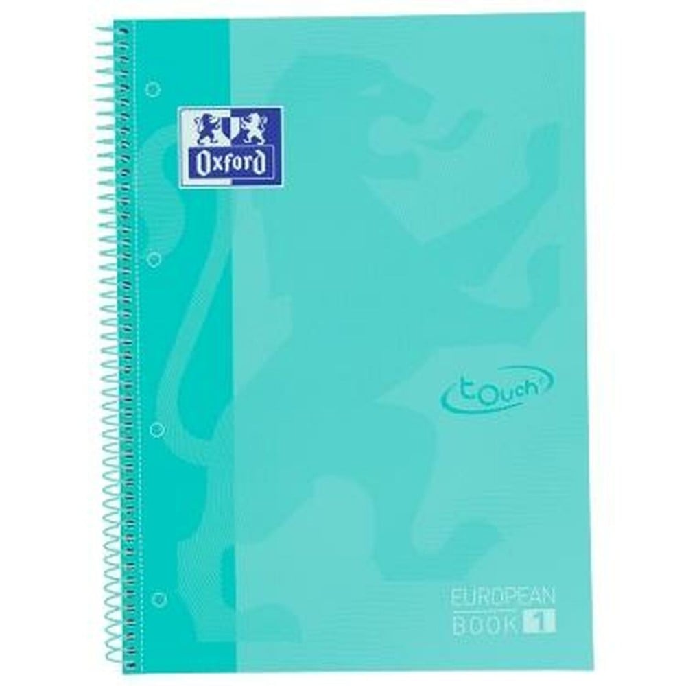 Ringbuch der Ringe Oxford TOUCH EUROPEANBOOK Minze A4 80 Blatt (5 Stück)
