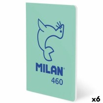 Notizbuch Milan grün A5 24 Blatt (6 Stück)