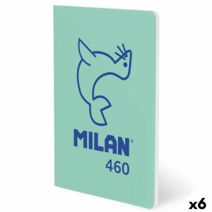 Notebook Milan Green A5 24 Sheets (6 Units)