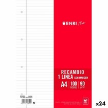 Ersatz-Klingen ENRI Weiß A4 100 Blatt (24 Stück)