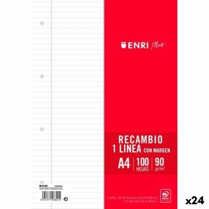 Ersatz-Klingen ENRI Weiß A4 100 Blatt (24 Stück)