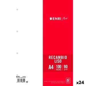 Ersatz-Klingen ENRI Weiß A4 100 Blatt (24 Stück)