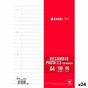Ersatz-Klingen ENRI Weiß A4 100 Blatt (24 Stück)