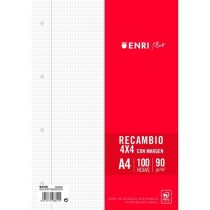 Ersatz-Klingen ENRI Weiß A4 100 Blatt (24 Stück)