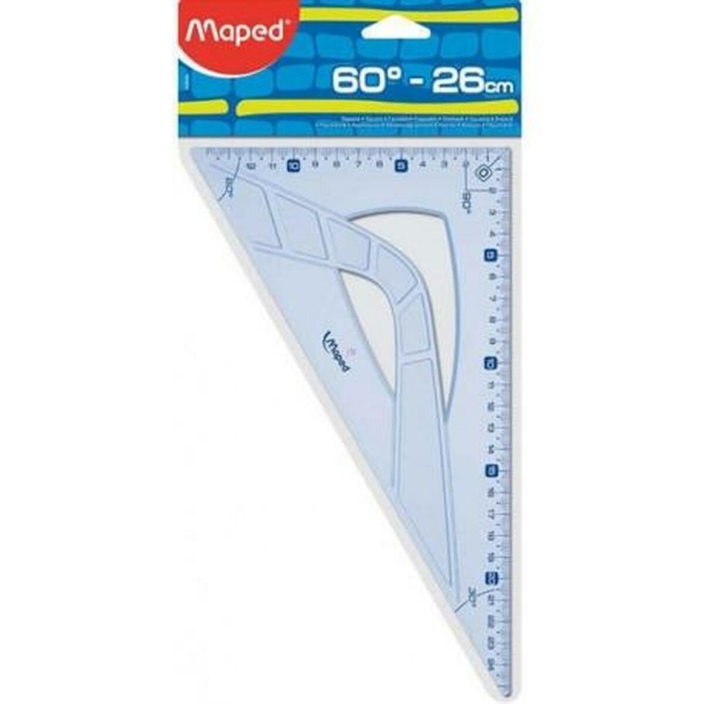 Maurerwinkel Maped GEOMETRIC 60º Durchsichtig 26 cm (20 Stück)