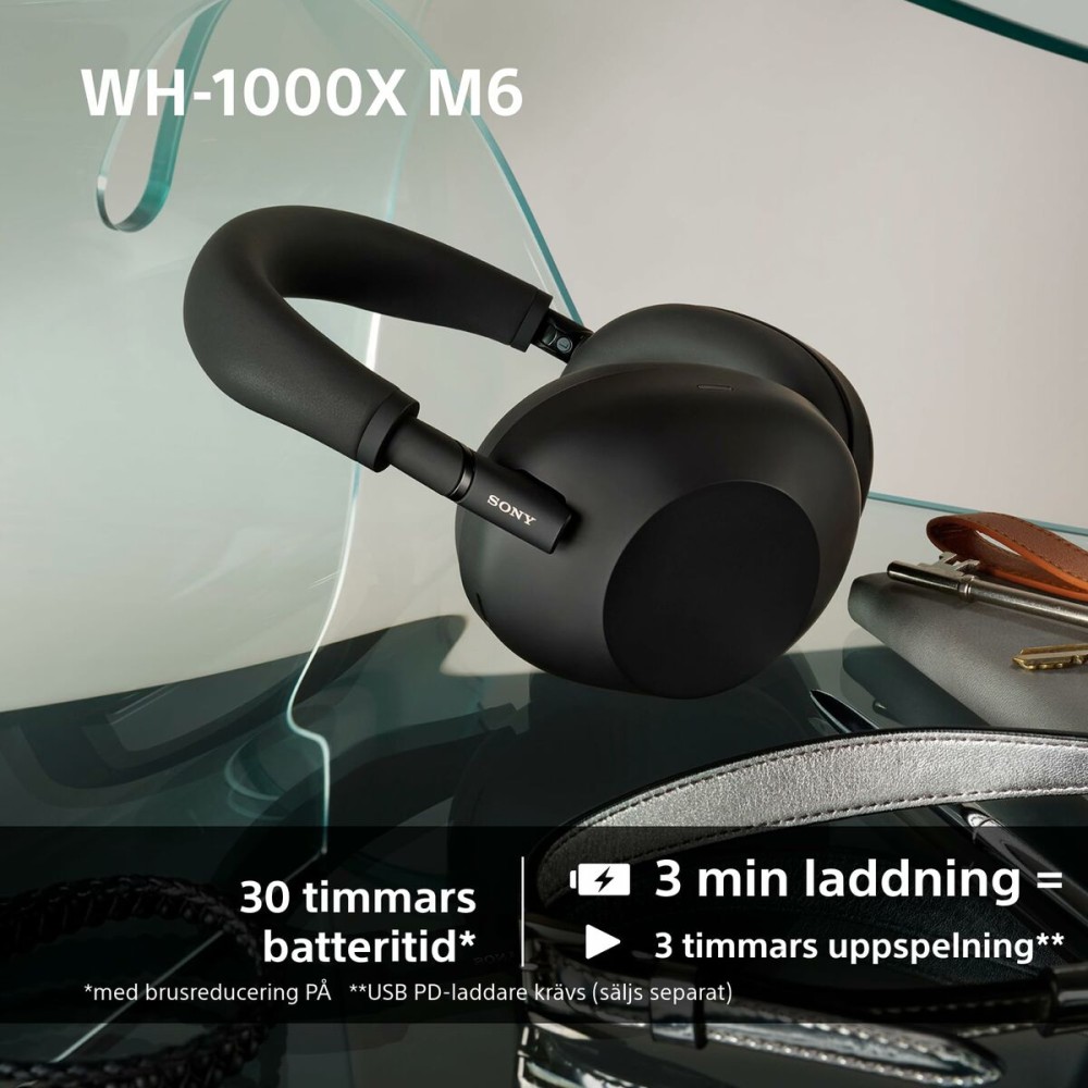 Bluetooth Headphones Sony WH1000XM6S.CE7 Black Grey