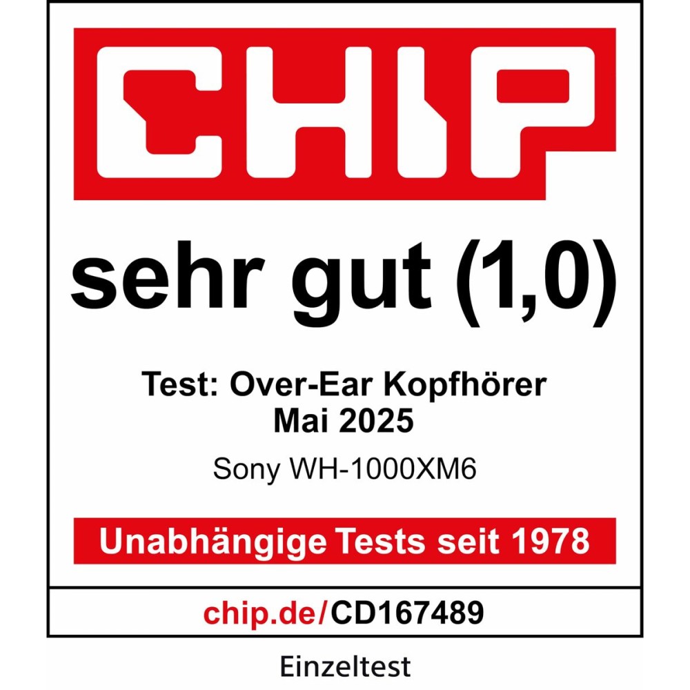 Bluetooth-Kopfhörer Sony WH1000XM6S.CE7 Schwarz Grau