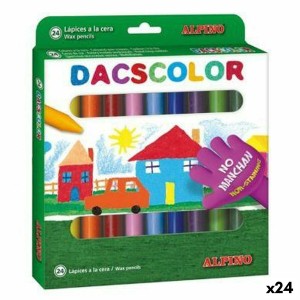 Crayons gras de couleur Alpino Dacscolor Multicouleur (24 Unités)
