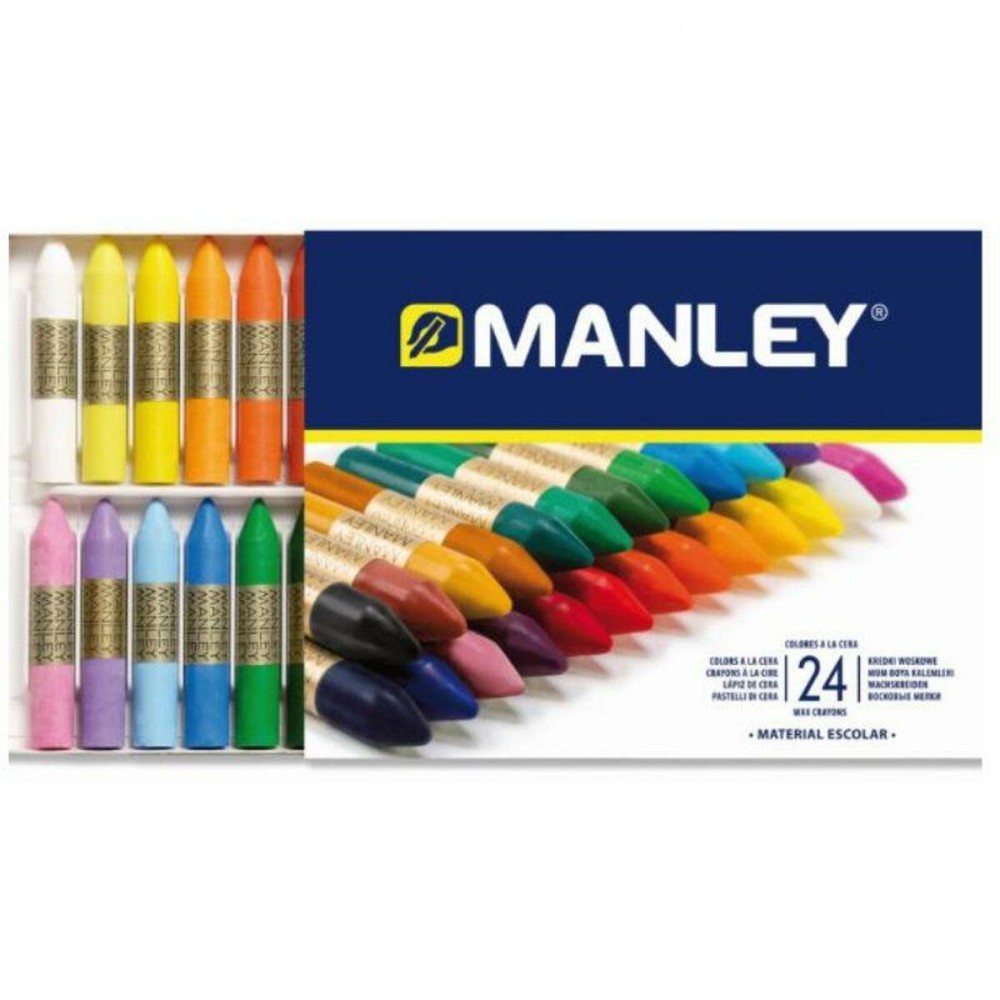 Crayons gras de couleur Manley Multicouleur (50 Unités)