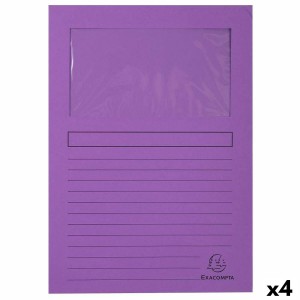 Set von Unterordnern Exacompta A4 100 Stücke (4 Stück)