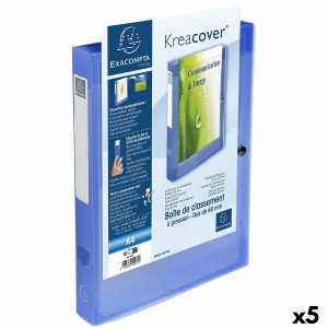 Faltblatt Exacompta Blau A4 (5 Stück)