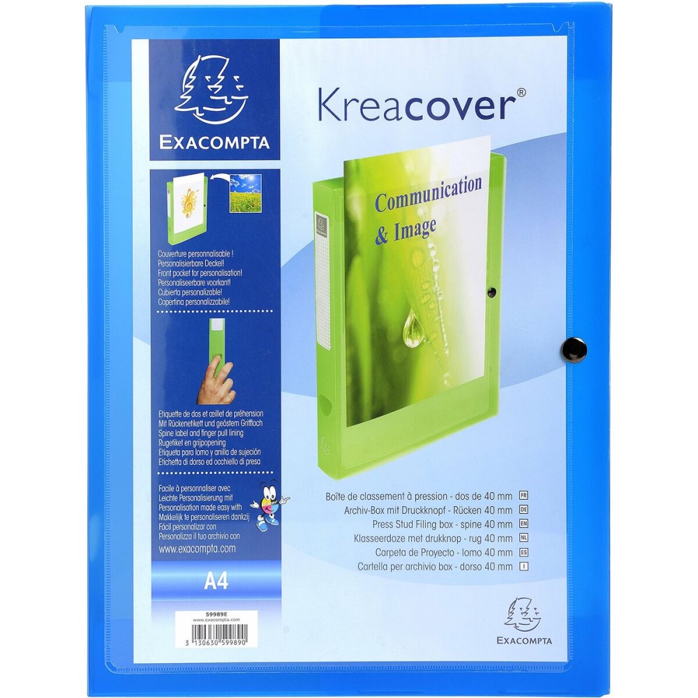 Faltblatt Exacompta Blau A4 (5 Stück)