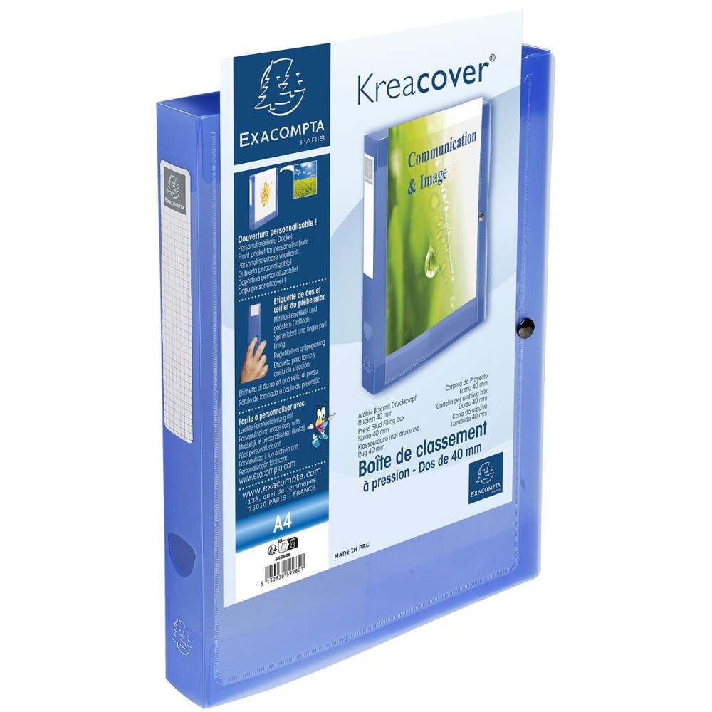 Faltblatt Exacompta Blau A4 (5 Stück)