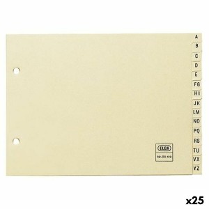 Séparateurs Elba A-Z Beige A5 Alphabétique (25 Unités)