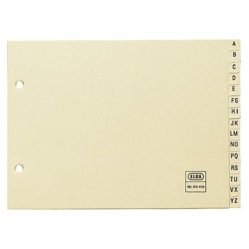 Séparateurs Elba A-Z Beige A5 Alphabétique (25 Unités)