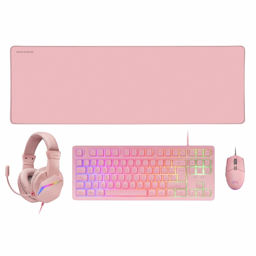 Pack Gaming Mars Gaming MCPRGB3PES Spanish Qwerty