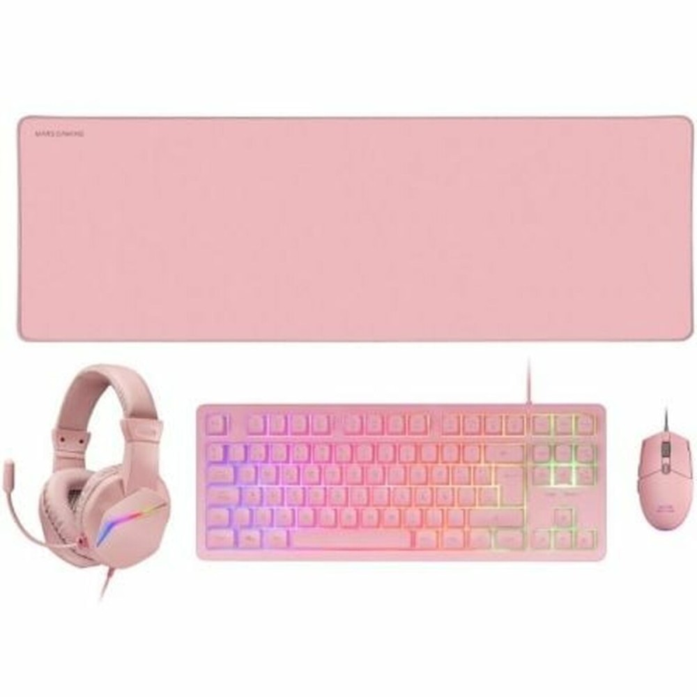 Pack Gaming Mars Gaming MCPRGB3PES Spanish Qwerty