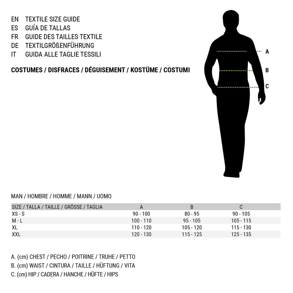 Costume for Adults Grey (2 Units)