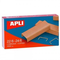 Heftklammern Apli 22/6-24/6 6 mm 10 Stücke (25 Stück)