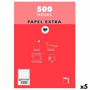 Papier Pacsa EXTRA Weiß A4 500 Blatt (5 Stück)