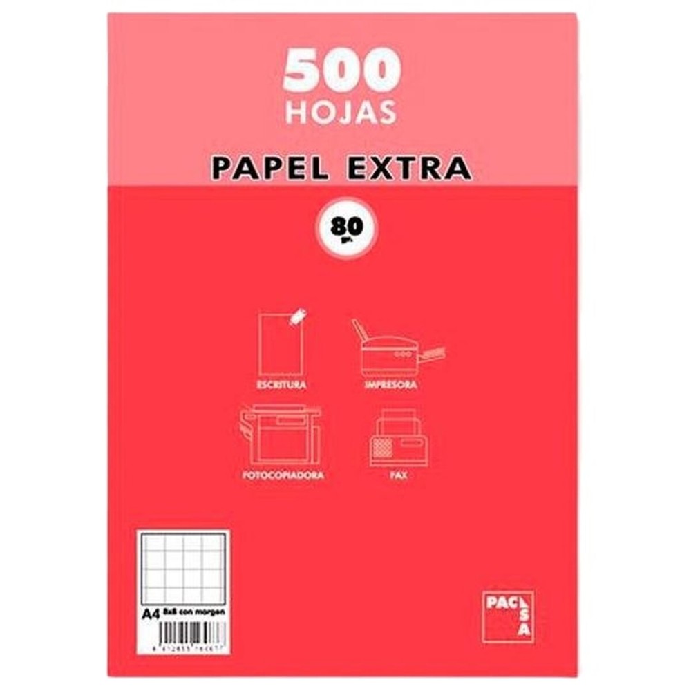 Papier Pacsa EXTRA Weiß A4 500 Blatt (5 Stück)