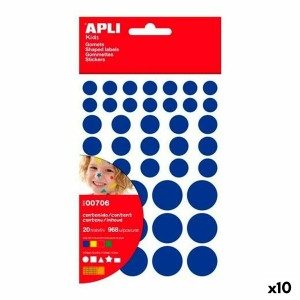 Aufkleber Apli Gomets Bunt Geometrisch 20 Blatt (10 Stück)